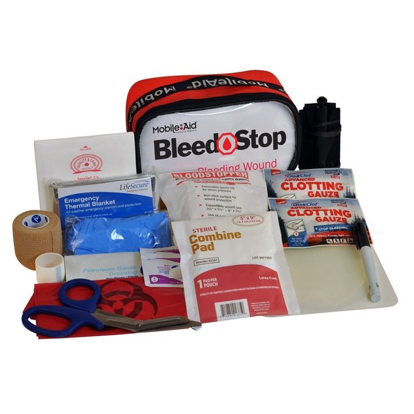 Mobileaid BleedStop Single 300 Bleeding Wound Trauma First Aid Kit 32716